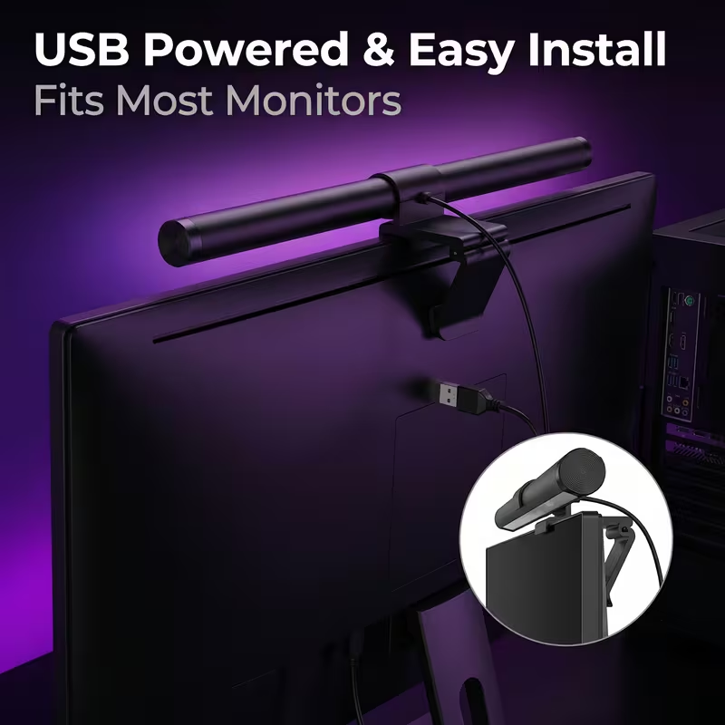LED Monitor Light Bar With Rem - Desk Setup Lamp ulasan dan harga