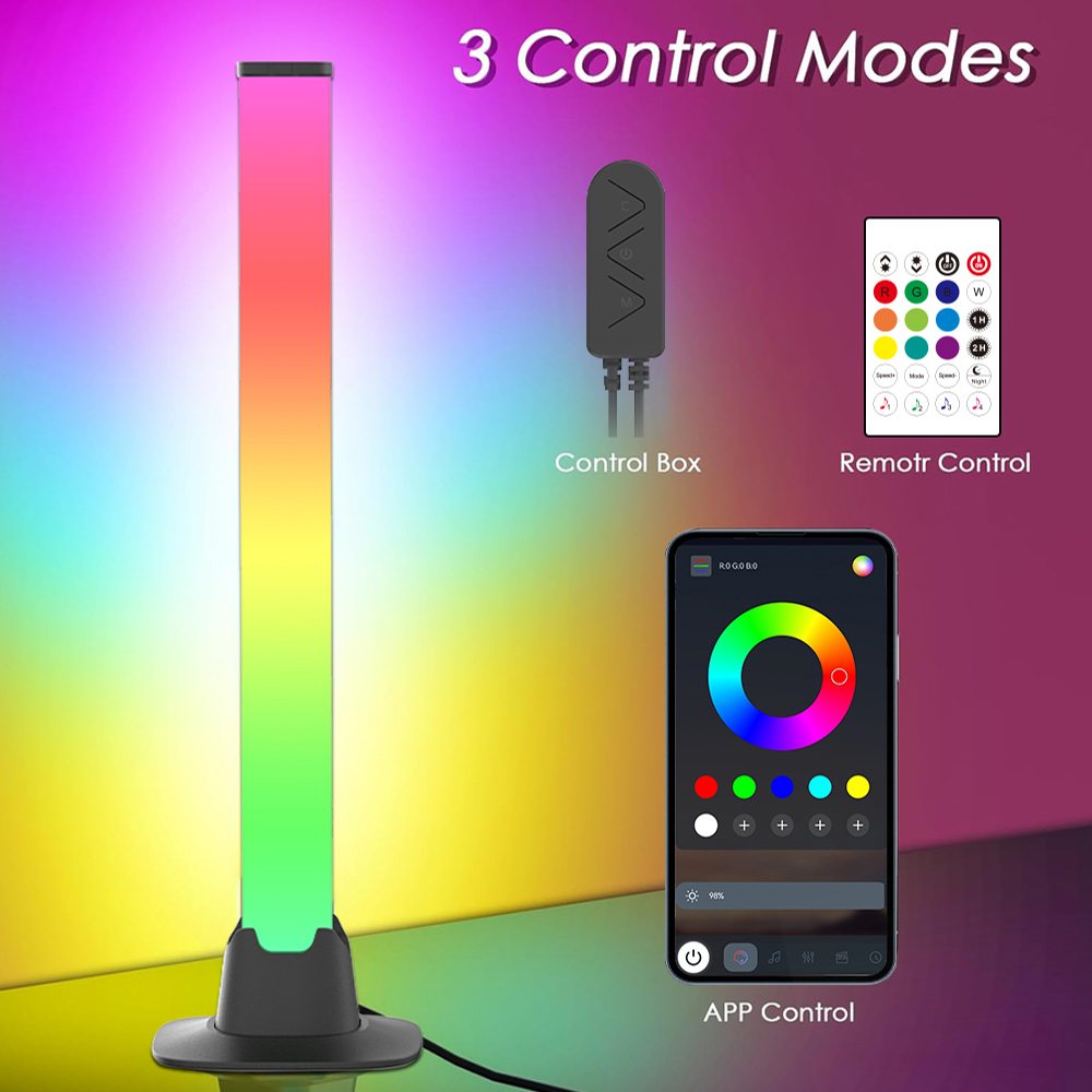 RGB LED Lights Bar Bluetooth S - Desk Setup With Tv ulasan dan harga