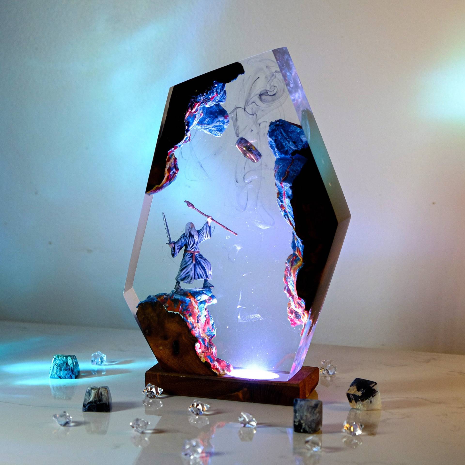 Movie Scence Figure Table Resi - Desk Setup Lamp ulasan dan harga